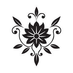 Elegant Vintage Vector Line Drawing