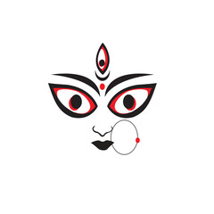  goddess durga face design for hindu celebrations