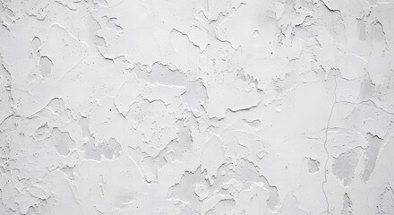 Close-up of a white textured wall with an uneven, rough plaster finish, showing abstract patterns and subtle shadows.