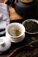Longjing Green Tea Premium Chinese Tea Scene