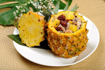 Pineapple Eight Treasure Sweet Rice Dessert