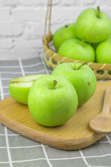 Fresh Green Apple Tropical Summer Fruit Still Life