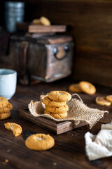 Crispy Peach Cookies Traditional Chinese Pastry