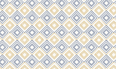 Elegant Art Deco Seamless Pattern with Geometric Textured Diamonds
