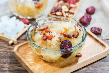 Tremella and Red Dates Sweet Soup Nourishing Dessert