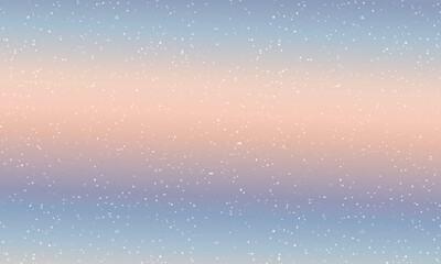 Soft pastel gradient background with stars, snow, or bokeh specks
