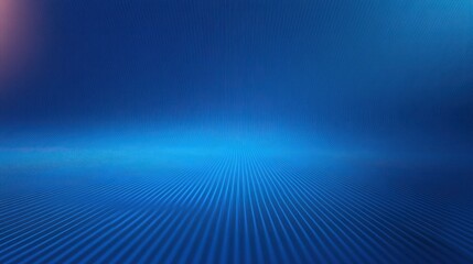Obraz premium Abstract blue gradient background with subtle linear wave patterns and soft red light glow in the top left corner creating a calm and futuristic atmosphere