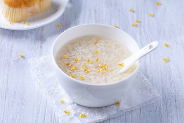 Osmanthus Fermented Rice Wine Sweet Breakfast Soup