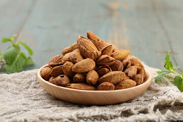 Almonds Snack Nuts Healthy Crunchy Texture