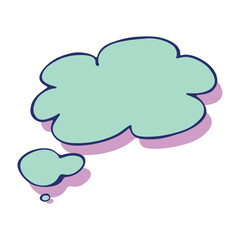 Hand drawn speech bubble Blank empty message box Textbox frame for banners, price tags, stickers, design