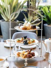 Assorted Western Afternoon Tea Pastries Elegant Selection
