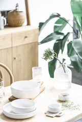 Japanese Minimal Home Dining Tableware Clean Interior