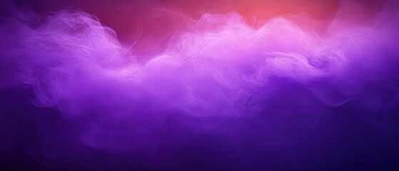 Swirling colorful smoke or mist in vibrant shades of purple blending softly into warm orange and red background creating a mystical abstract atmosphere