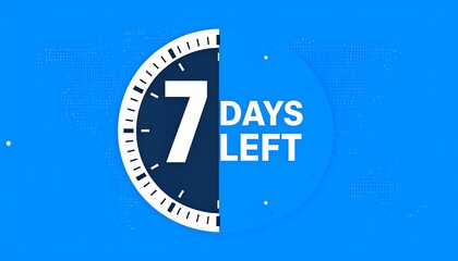 Blue graphic with "7 Days Left" countdown