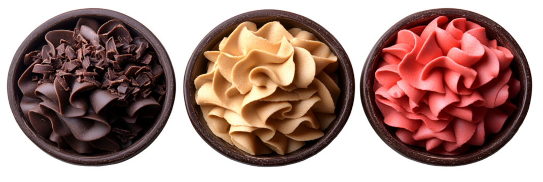 Abstract circular shapes with various shades