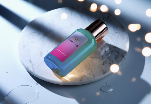 Cosmetic Packaging Bottle Mockup