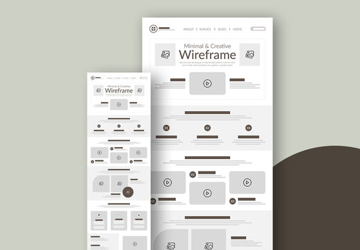 Wireframe Template Layout