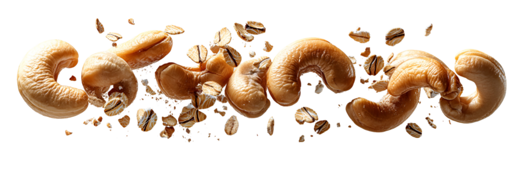 Abstract light brown shapes with transparent background