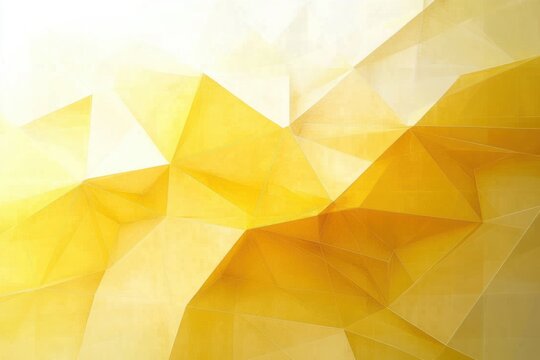 Abstract geometric pattern with overlapping polygons in shades of yellow and white creating a bright and dynamic visual effect
