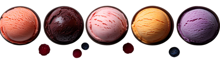 Abstract sphere collection with multiple colors