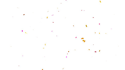Festive Confetti and Streamer Explosion – Transparent isolated PNG elements for Party Decoration and Celebration Design