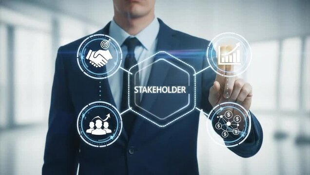 STAKEHOLDER. Stakeholders Business Finance concept. Stakeholder Management