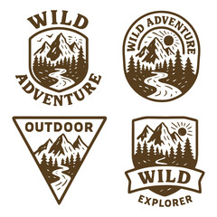 Wild Adventure Badge Set
