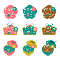 2026年　午年　 アイコン・見出しセットB　