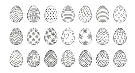 Easter Eggs Decorative Pattern Vector Illustration for Seasonal Celebrations