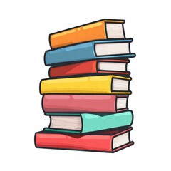 Fototapeta premium Stack of colorful books (4)