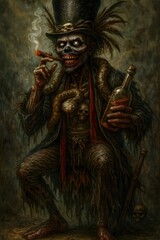 Obraz premium scary zombie face