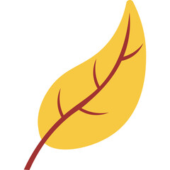 simple flat leaf autumn 