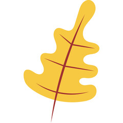 simple flat leaf autumn 