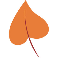 simple flat leaf autumn 