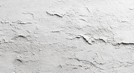 Obraz premium Textured, weathered white plaster wall