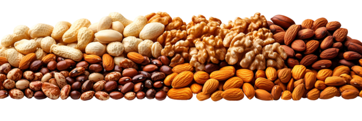 Assorted grains displaying color variations