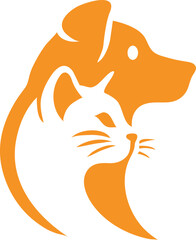 Vibrant organic pet food and accessories brand identity design with a stylized dog portrait