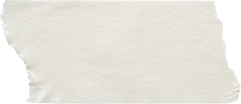 Adhesive paper tape isolated on white background