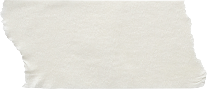 Adhesive paper tape isolated on white background