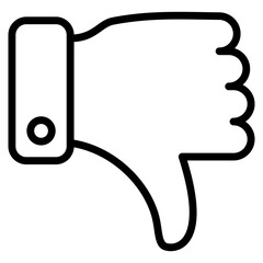 Thumbs Down  Icon Element For Design