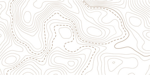 Topographic map background. Golden line topography map contour background.Modern design with White background with topographic wavy pattern design.paper texture Imitation of a geographical map shade