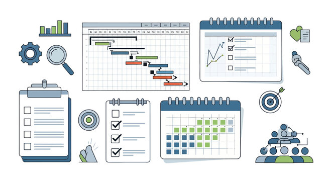 Project Management Tools and Planning Visuals for Business Success.