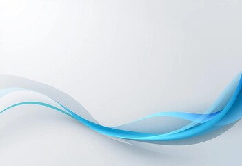 Naklejka premium Elegant pastel gray, teal, and blue swirl wave banner background, image, elegant