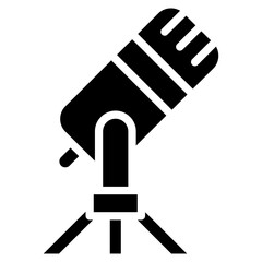 Podcast Microphone  Icon Element For Design