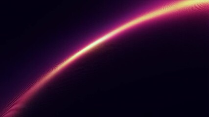 Abstract Arc of Light: A luminous arc of vibrant color gracefully curves across a deep, velvety expanse, creating a sense of wonder and cosmic beauty. - Powered by Adobe