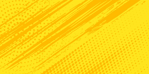 Modern Retro comic yellow background raster gradient halftone  stock vector sports