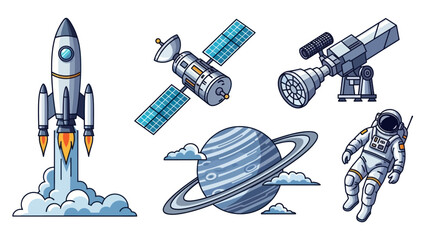 Collection of Space Exploration and Astronomical Objects. © Il