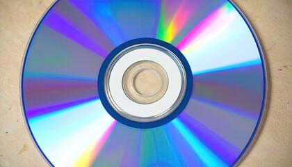 Glossy CD Rainbow Diffraction Macro Photography