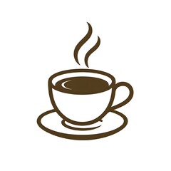 Obraz premium a classic coffee logo