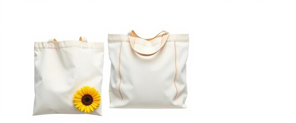 A sturdy canvas tote bag, isolated on white background, cotton bag, travel bag